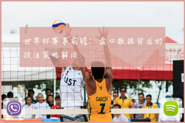 世界杯赛事前瞻:盘口数据背后的投注策略解读